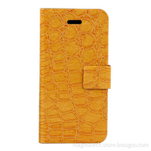 IBACKS Korean Alligator Pattern Case for iPhone 5C, Luxurious, with Top-grade Quality, Yellow